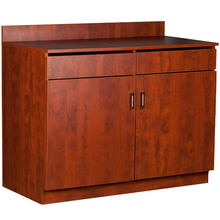 Adjustable shelf and drawer restaurant service counter