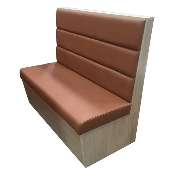 Brown Horizontal-Channel Café Booth