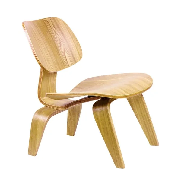 Curved-Shell Café Chair with Splayed Legs