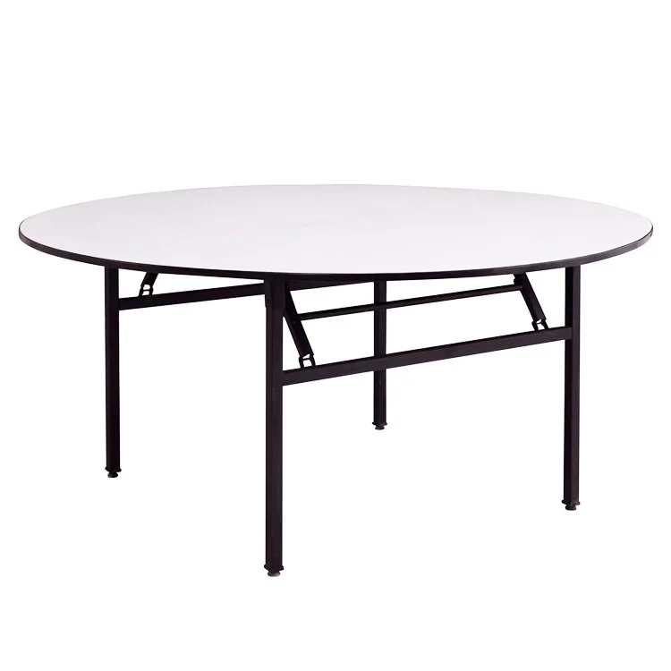 Cheap wholesale wedding round folding banquet table for sale