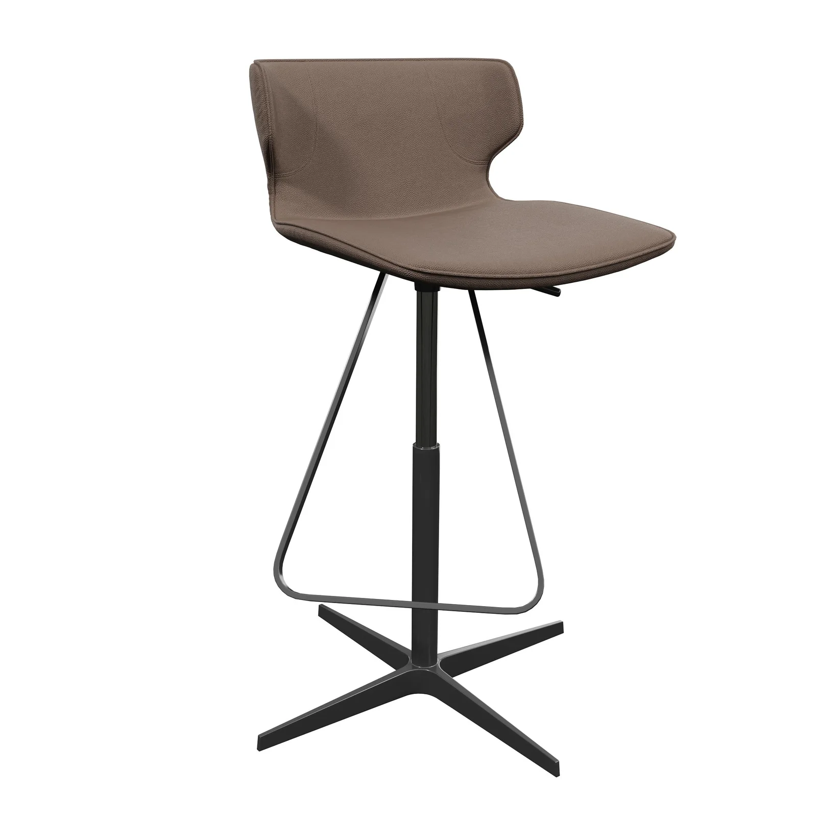 Contemporary Splayed-Leg Bar Stool