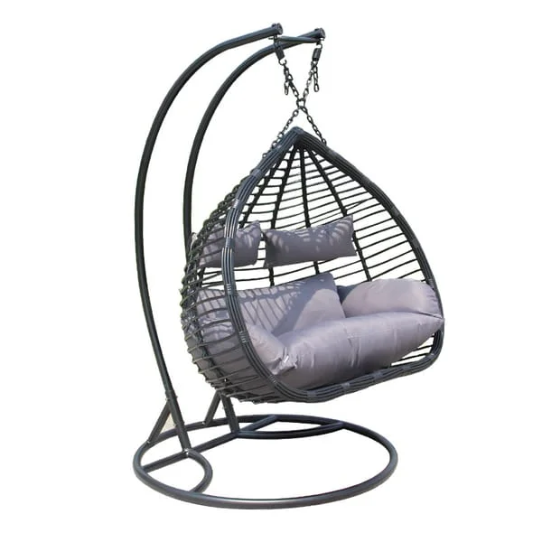 Hanging Egg Chair with Freestanding Support Frame