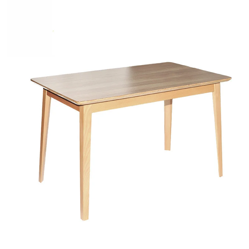 Light Rectangular Café Table with Framed Top Edge