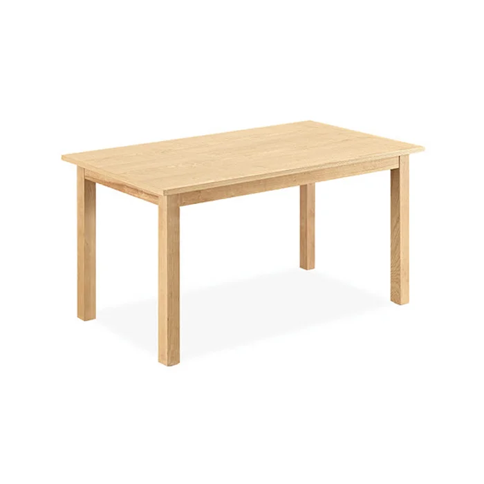 Light Rectangular Dining Table with Straight Legs