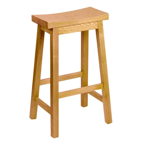 Rectangular Saddle-Seat Bar Stool