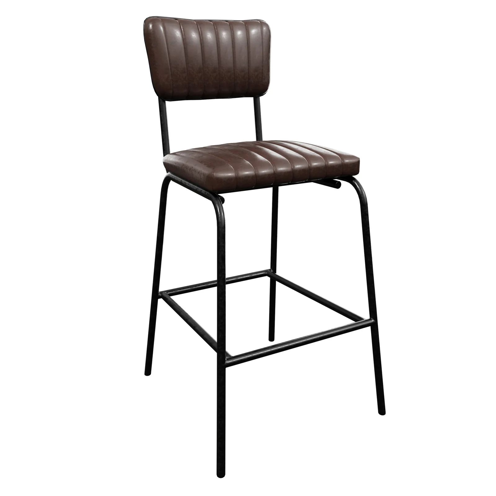 Ribbed Padded High-Top Restaurant Chair