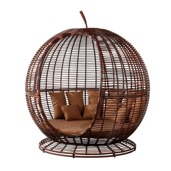Round Enclosed Garden Swing Seat