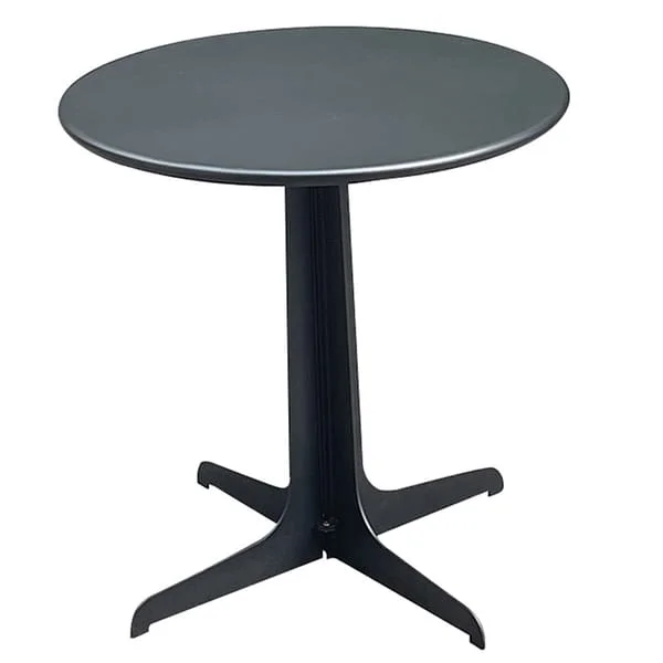 Round Outdoor Dining Table with Splayed Pedestal Base