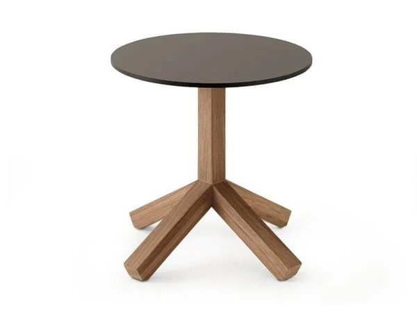 Round Patio Table with Angled Cross Legs