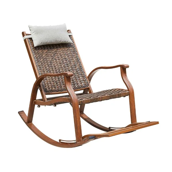 Woven High-Back Garden Rocking Chair